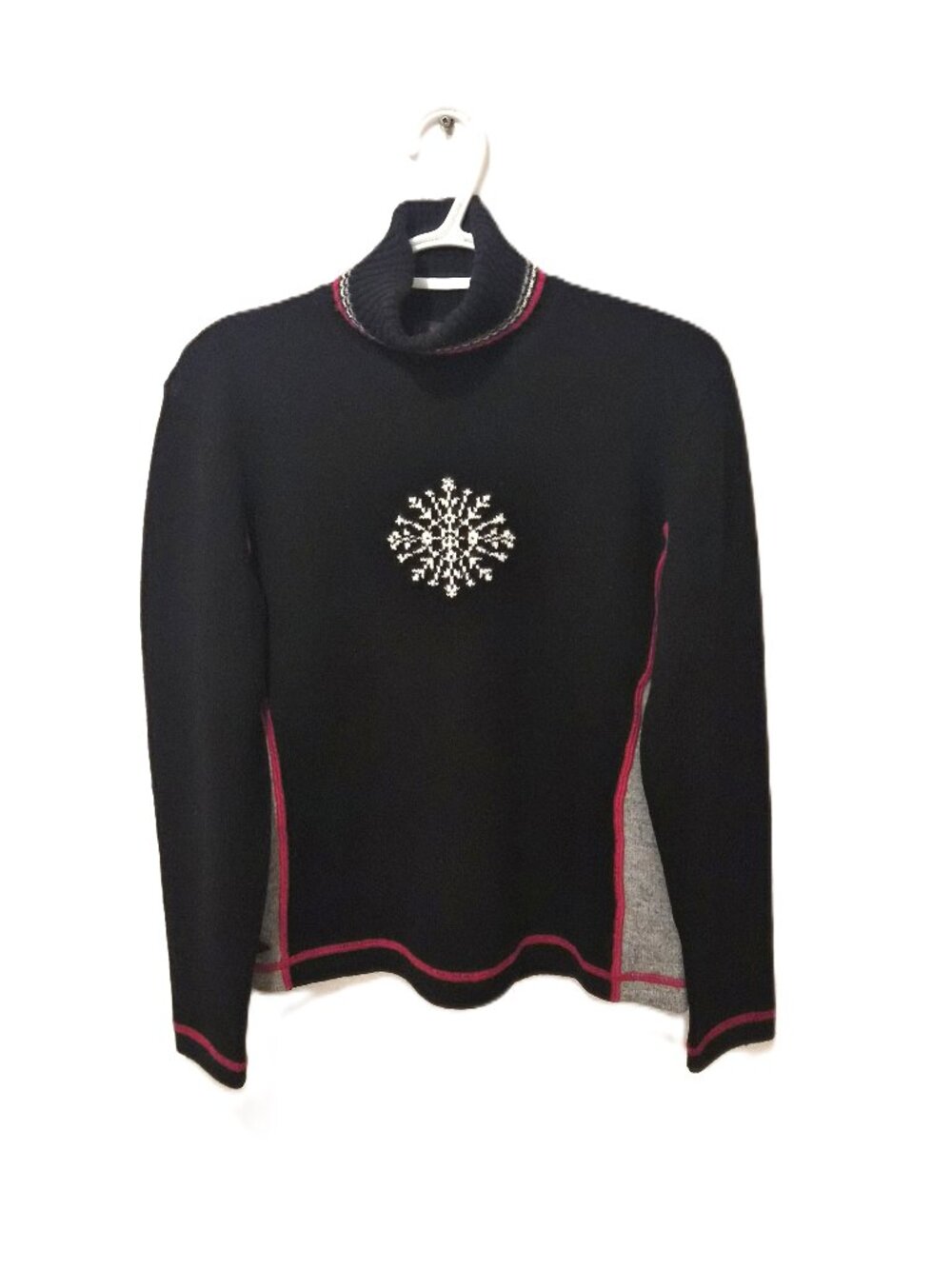 VTG Y2K Ralph Lauren Lambswool Snowflake Sweater Apres Ski Americana Heritage